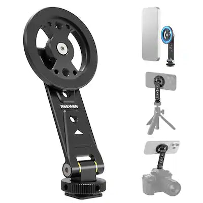 Neewer - Magnetic Phone Tripod Mount, MagSafe, Cold Shoe