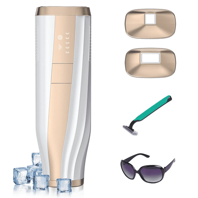 Front. NEXPURE - IPL Hair Removal Device with Cooling, 5 Levels, 2 Modes, 999,999 Flashes, Shaver and Glasses.