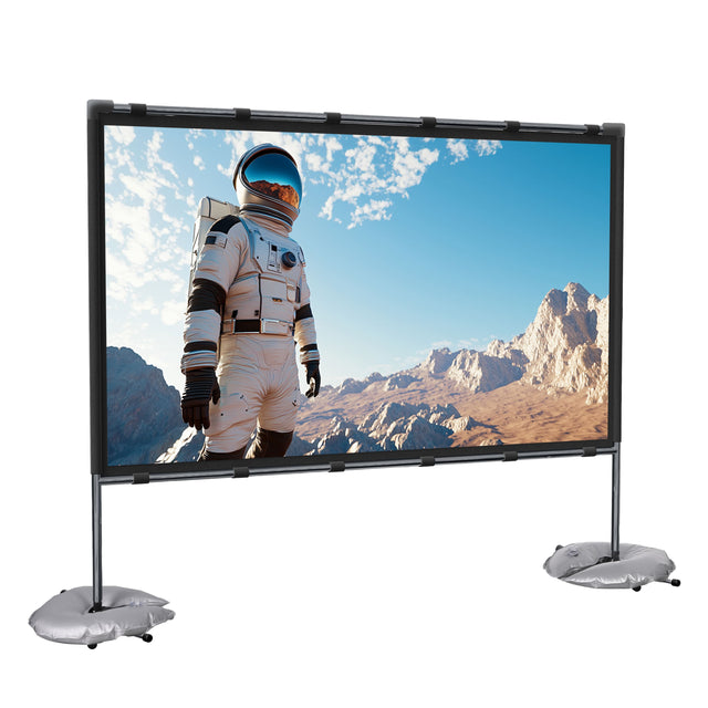 Front. Vankyo - Staytrue 100" T Projector Screen - White.
