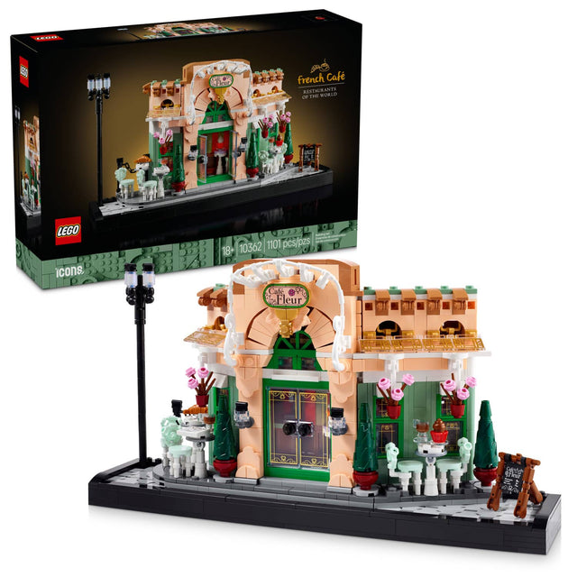 OEC. s Y IE50 10 our SPC french Caf RESTAURANTS O THE MULD I d - LEGO icons - - - - pcs/pzs 1 10362 1101 18+ Caf PC aos Fleur 2 rke i 1 A