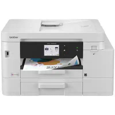 Brother - INKvestment 4555 Wireless Color All-in-One Inkjet Printer with 2 Paper Trays (MFCJ4555DW), Great for Small Offices