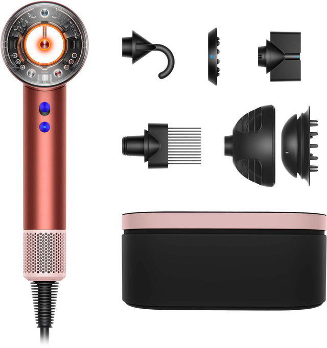 Front. Dyson - Refurbished Supersonic Nural Hair Dryer - Strawberry Bronze/Blush Pink.