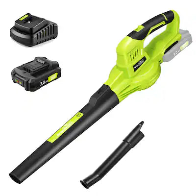 SnapFresh - Cordless Leaf Blower 20V Electric Leaf Blower with Battery and Charger for Lawn Patio Garden