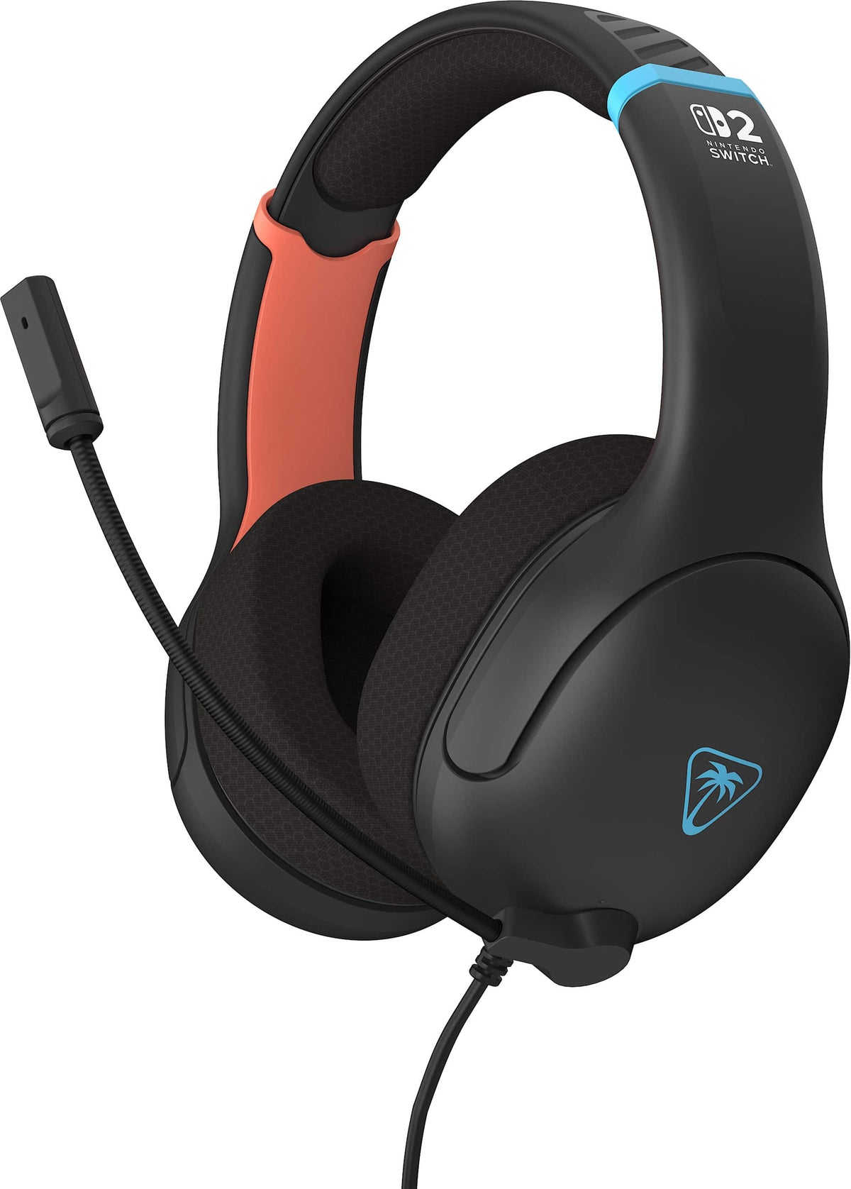 Turtle Beach - Airlite Fit Wired Over-Ear Gaming Headset for Nintendo Switch 2, Nintendo Switch, Switch Lite & Switch - OLED Model - Charcoal Black