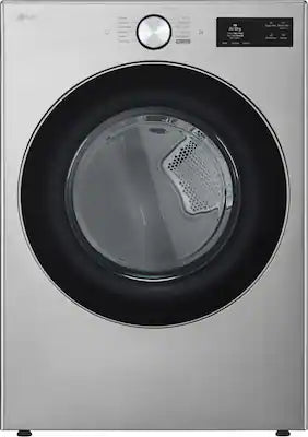 LG - 7.4 Cu. Ft. Stackable Smart Electric Dryer with Steam and AI Sensor Dry