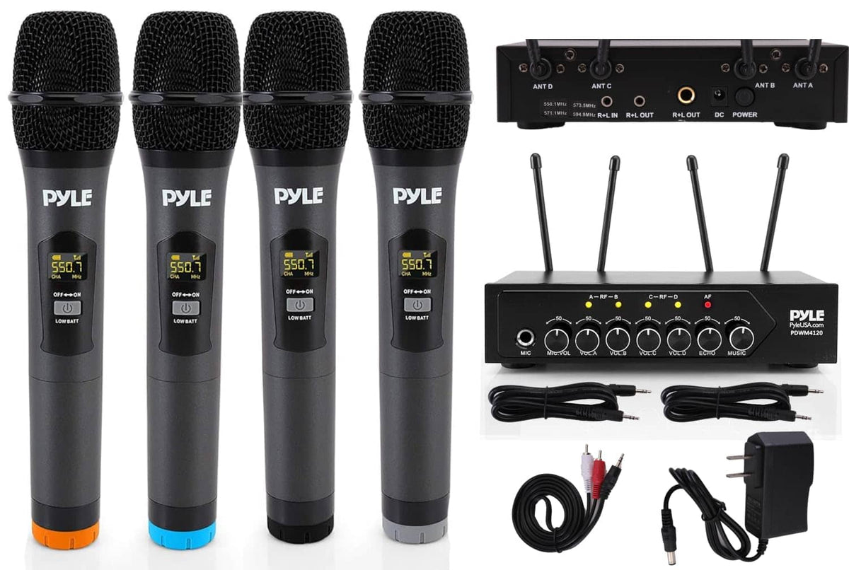 Pyle - UHF Wireless Microphone System - PA Public