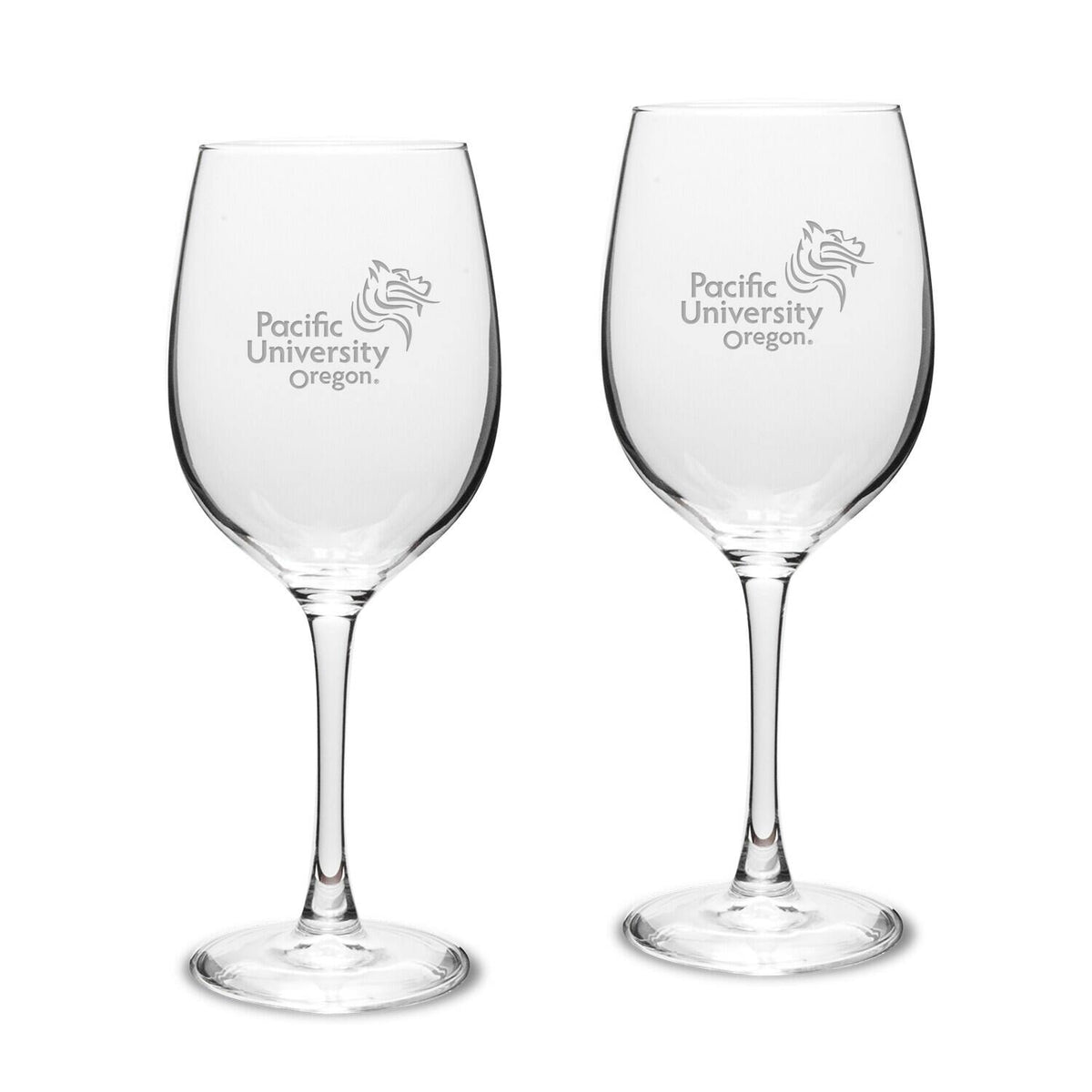 Jardine - Pacific Boxers Two-Piece 16oz. Traditional White Wine Glass Set - Multicolor