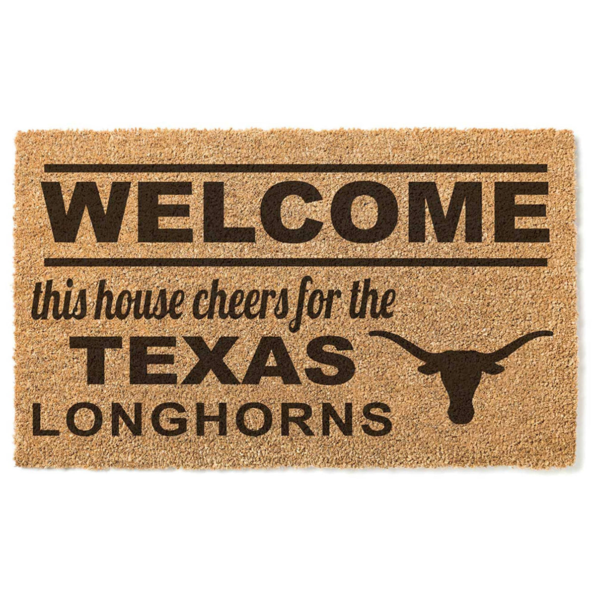 Jardine - Texas Longhorns 18" x 30" Welcome Doormat - Brown