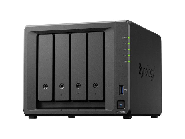 STATUS  
DISK 1  
DISK 2  
DISK 3  
DISK 4  

Synology  
DS425+