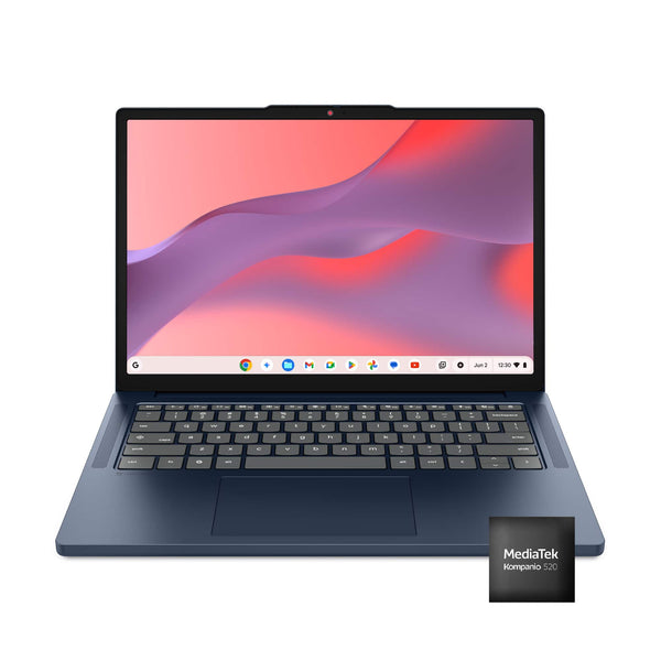 Lenovo - IdeaPad Slim 3 Chromebook - 14" 2K Touchscreen Laptop - MediaTek Kompanio 540 2026 - 8GB Memory - 128GB Storage - Cosmic Blue
