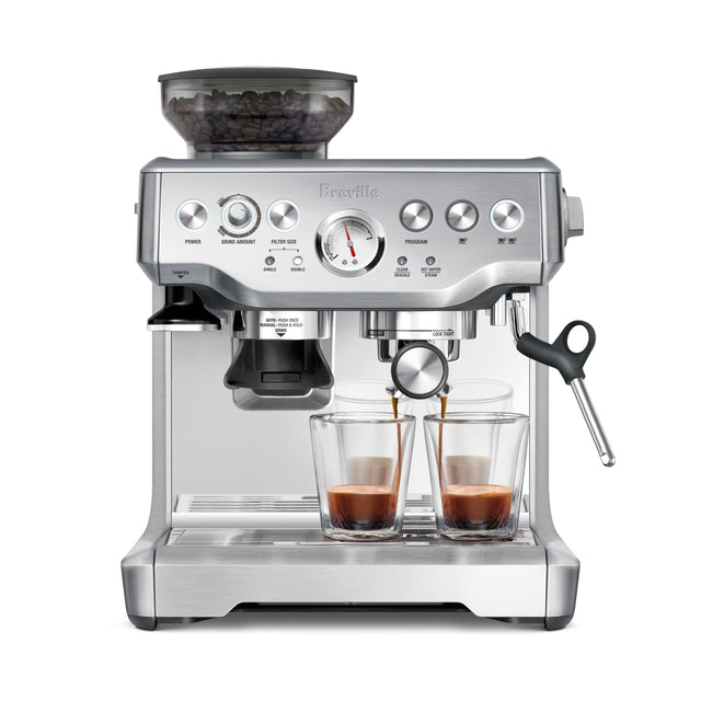 Breville POWER - GRIND AMOUNT FHT FILTER SIZE - PROGRAM - s - - - OA - - i - - i - das - -. - I -