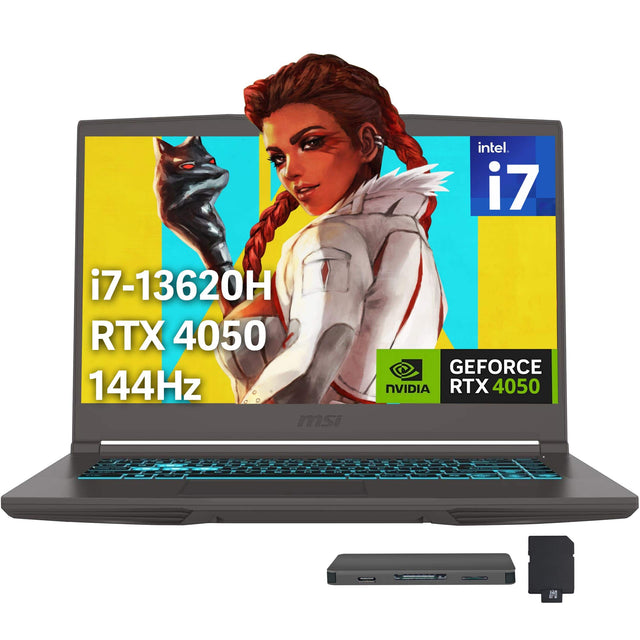 Intel i7 i7-13620H RTX 4050 144Hz MSI GEFORCE NVIDIA RTX 4050