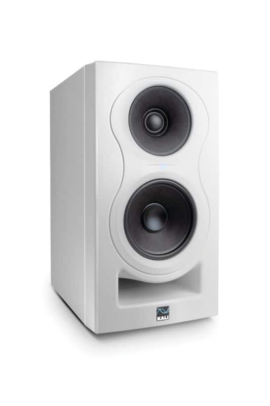 Front. Kali Audio - 5" Tri-Amped 3-Way Powered Studio Monitor with Coaxial Midrange and Tweeter - White.