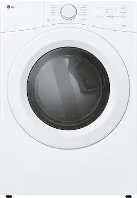 LG - 7.4 Cu. Ft. Ultra Large Stackable Smart Electric Dryer with AI Sensor Dry and LoDecibel Quiet Operation