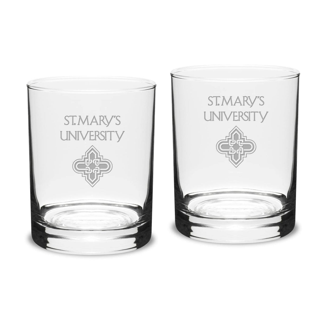 Jardine - St. Mary's University Rattlers 14oz. Two-Piece Classic Double Old-Fashioned Glass Set - Multicolor