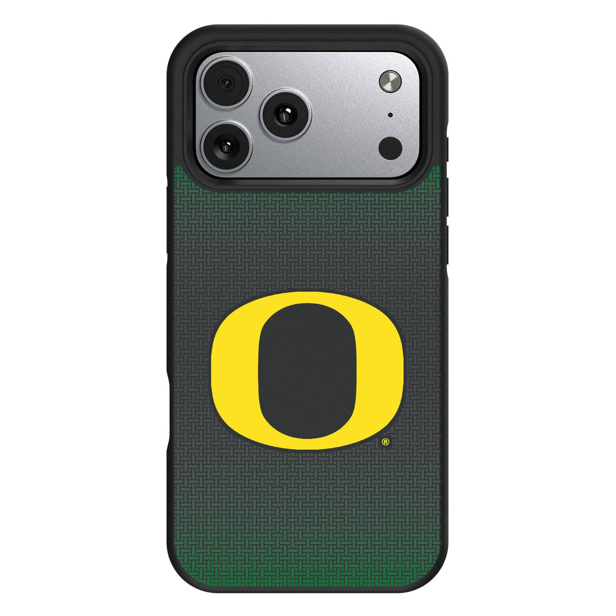 Keyscaper - NCAA - Oregon Ducks Bump Case with 8.2ft Drop Protection - 16 Plus - Black