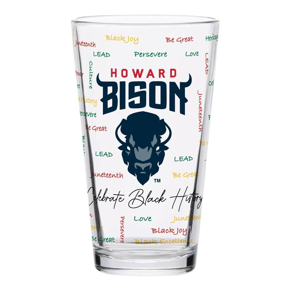 Indigo Falls - Howard Bison 16oz. Pint Glass - Multicolor