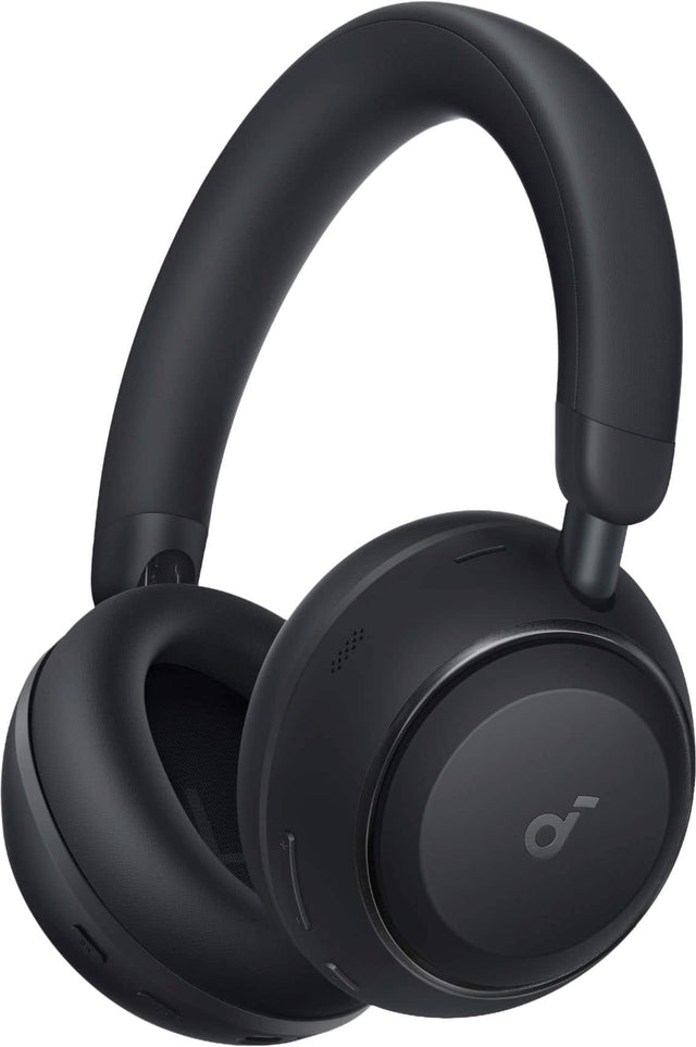 Front. Anker - Anker - Soundcore Space 2 Wireless Bluetooth Noise Cancelling Over-the-Ear Headphones with 50H ANC Playtime and Comfort - Black.