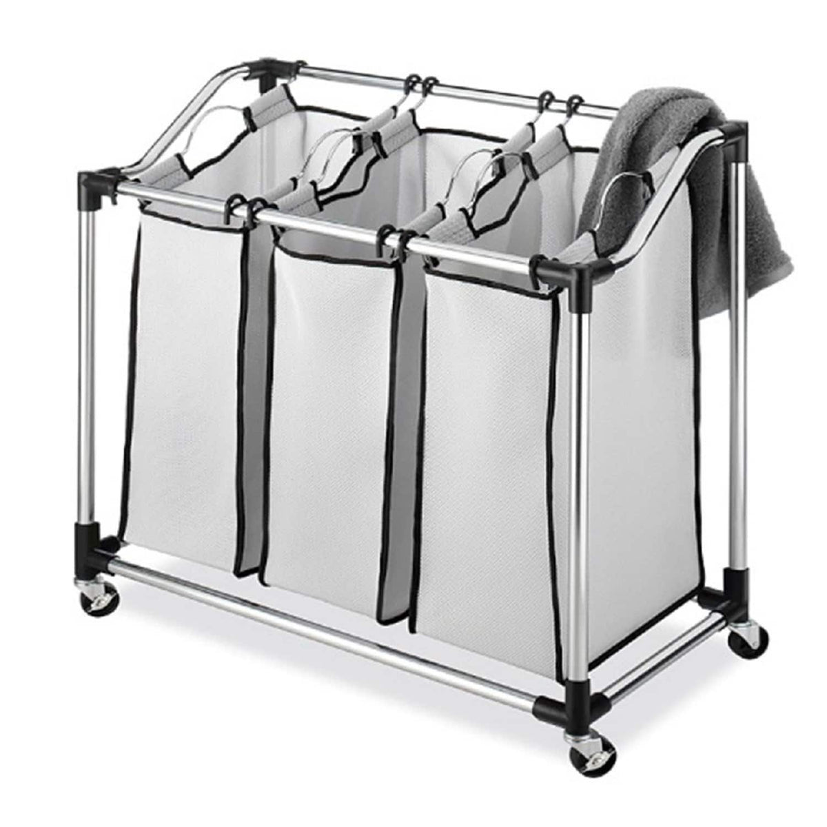 Whitmor - Duramesh Nylon Laundry Sorter - Gray