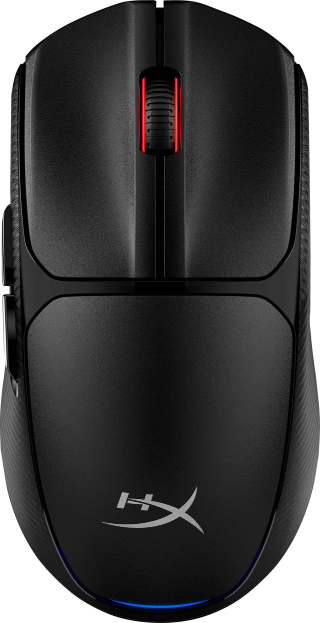 Front. HyperX - Pulsefire Fuse Lightweight Wireless Optical Gaming Mouse with RGB Lighting - Black.