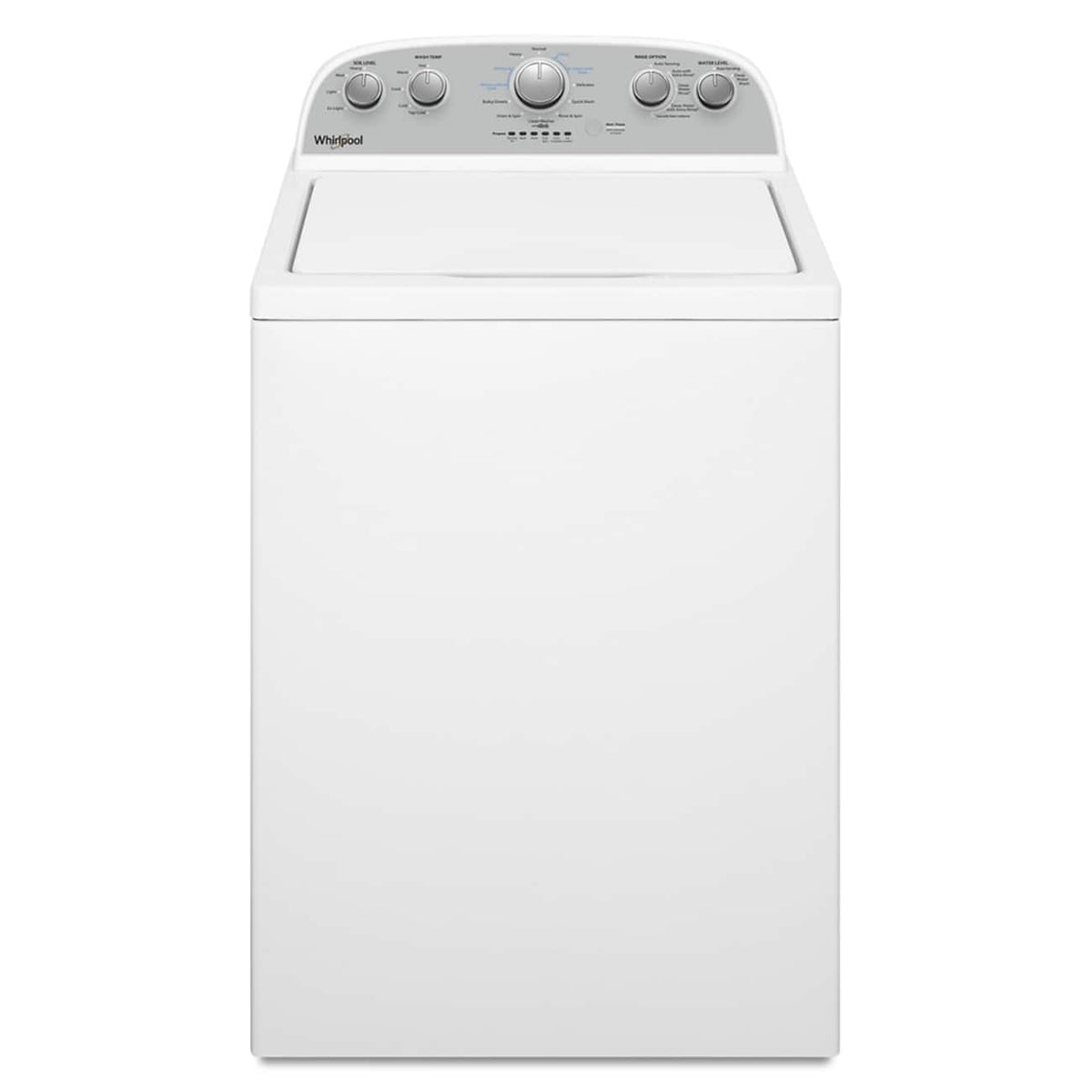 Whirlpool - 3.8 Cu. Ft. High Efficiency Top Load Washer with 360 Wash Agitator - White