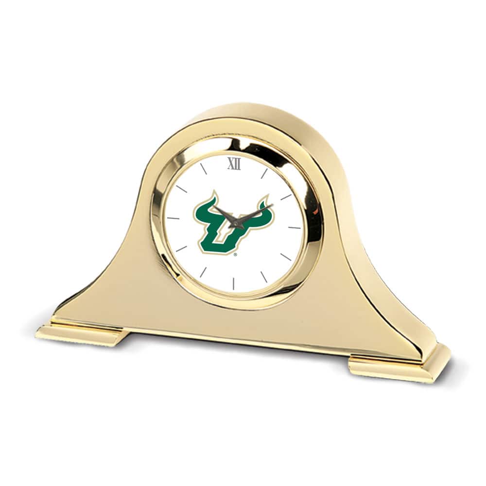 Jardine - South Florida Bulls Team Napoleon Desk Clock - Gold