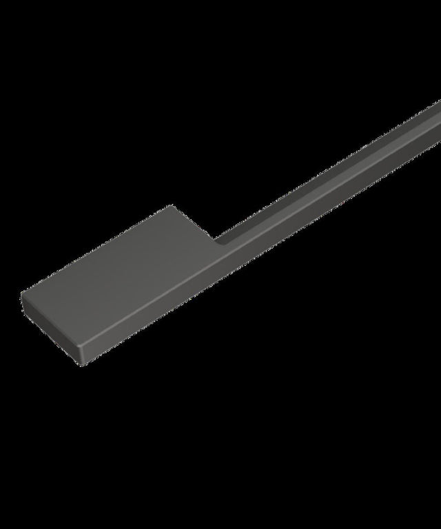Front. Fisher & Paykel - Minimal Black Handle, 24" Compatible with Fisher & Paykel Integrated DishDrawer and Dishwashers - Black.