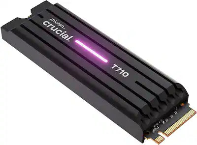 Crucial - T710 1TB Internal SSD PCIe Gen 5 x4 NVMe M.2 with Heatsink