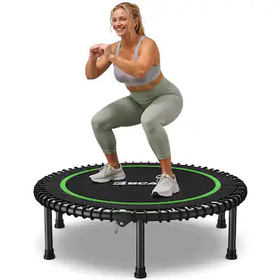 FED Fitness - BT2 450LBS Mini Rebounder Trampoline, 40"Adult Fitness Trampoline with Durable Bungees