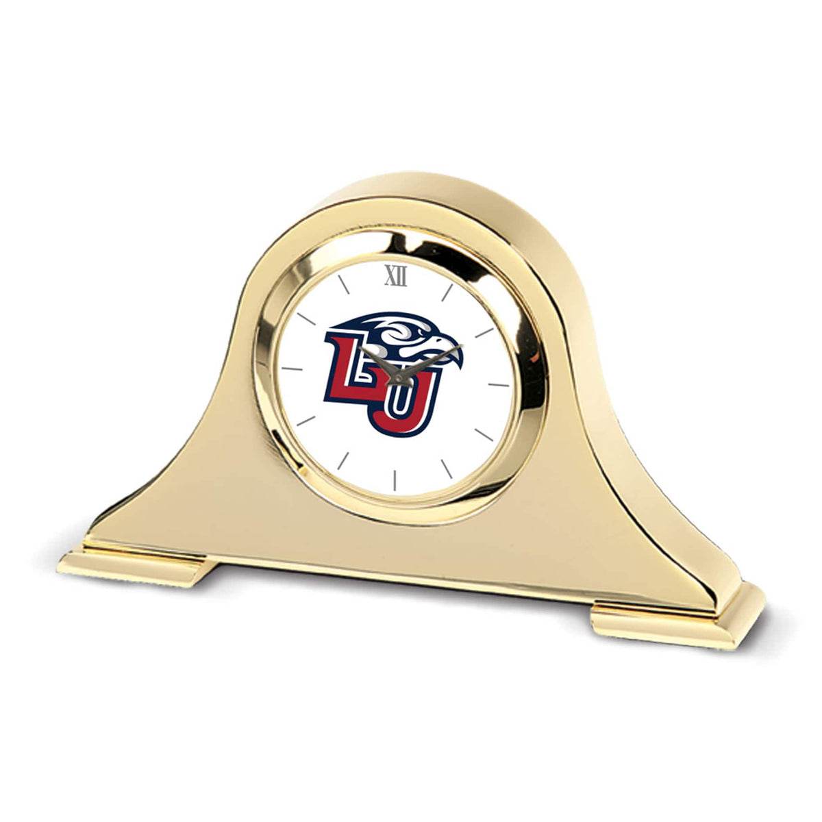 Jardine - Liberty Flames Team Logo Napoleon Desk Clock - Gold