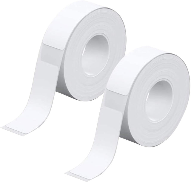 Left. Core Innovations - CL200BDW 1.58" x 0.59"  Thermal Labeling Tapes - 2 pack - White.