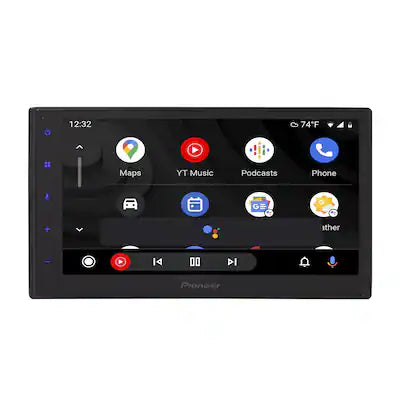 Pioneer - 6.8" Apple CarPlay/Android Auto Bluetooth Digital Media (DM) Receiver with backup camera input