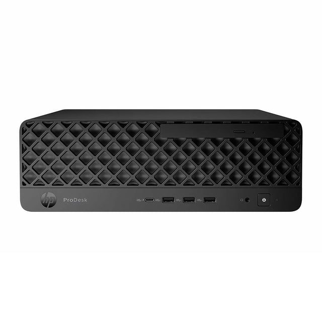 Front. HP - ProDesk SFF Desktop - Intel Core Ultra 5 - 16GB Memory - 256GB SSD - Jack Black.