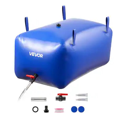 VEVOR - Water Storage Bladder 63.4 Gallon Large Capacity Water Bag, Portable & Collapsible Soft Waters Container, Leakproof
