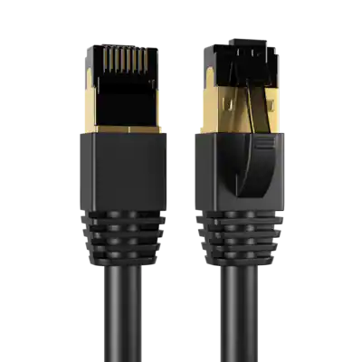 Cables Direct Online - Cat8 Ethernet Cable 3FT, 40Gbps High-Speed RJ45 Shielded Copper Cord for Router, PC & Gaming