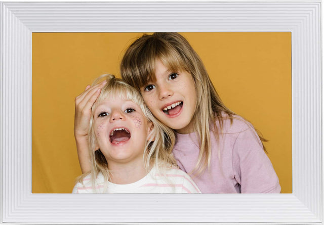 Front. Aura Home - Aura Carver 10" Digital Wifi Photo Frame-Chalk - Chalk (Light).