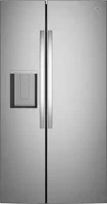 GE - 36 in. Wide 23.5 Cu. Ft. Smart Counter-Depth Side-By-Side Refrigerator with LED Light Walls and Extra Tall Dispenser