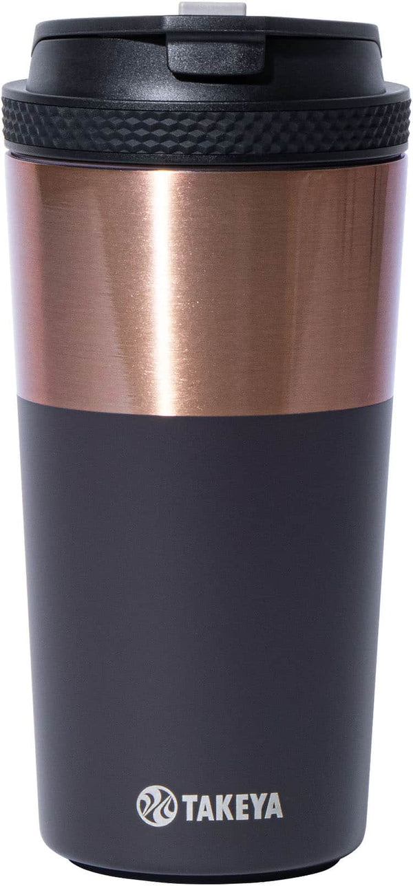 Takeya - 12-oz. Stainless Steel Leakproof Coffee Tumbler - Charcoal