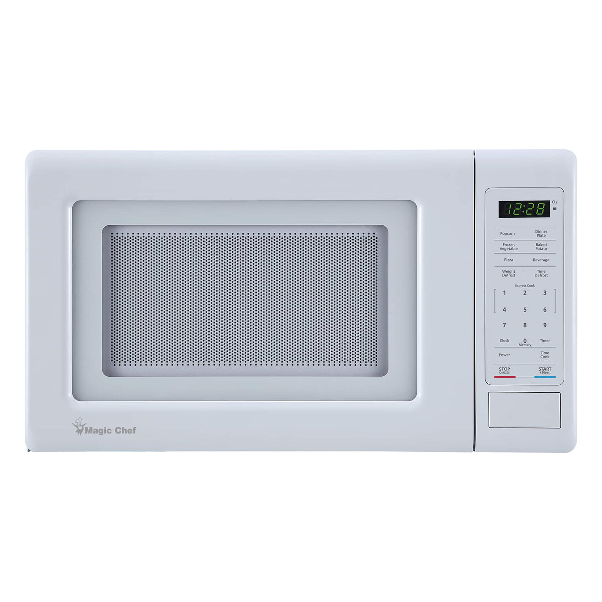 Magic Chef - 0.7 cu. ft. Countertop Microwave 700-Watt Digital Touch - White