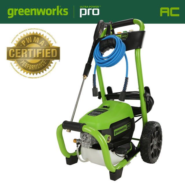 Ultra Power greenworks pro washer manufacturers pressure washer manufacturers association certified. The washer is designed to perform well in accordance with the test standards set by the association.