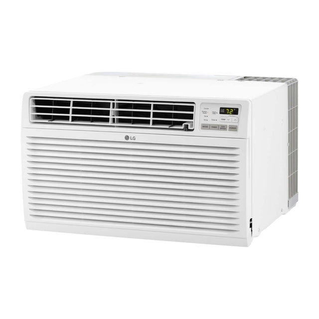 Front. LG - 530 Sq. Ft. 11,800 BTU Through-the-Wall Air Conditioner - White.
