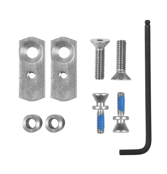 Front. Monogram - Handle Installation Kit for Statement,  Minimalist, and Designer Collection Dishwasher Handles - Stainless Steel.