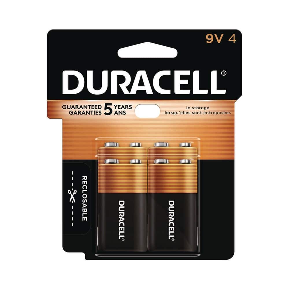 Duracell - MN16RT4Z CopperTop Alkaline 9V Batteries (4/Pack)