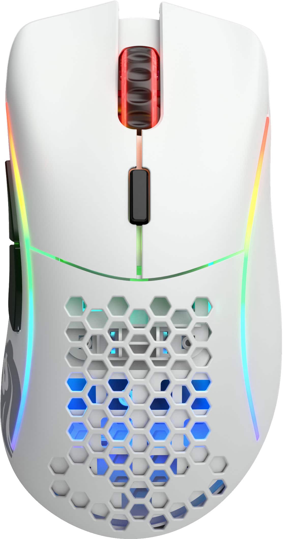 Glorious - Model D Lightweight Wireless Optical Gaming Mouse with Customizable RGB - Wireless - Matte White