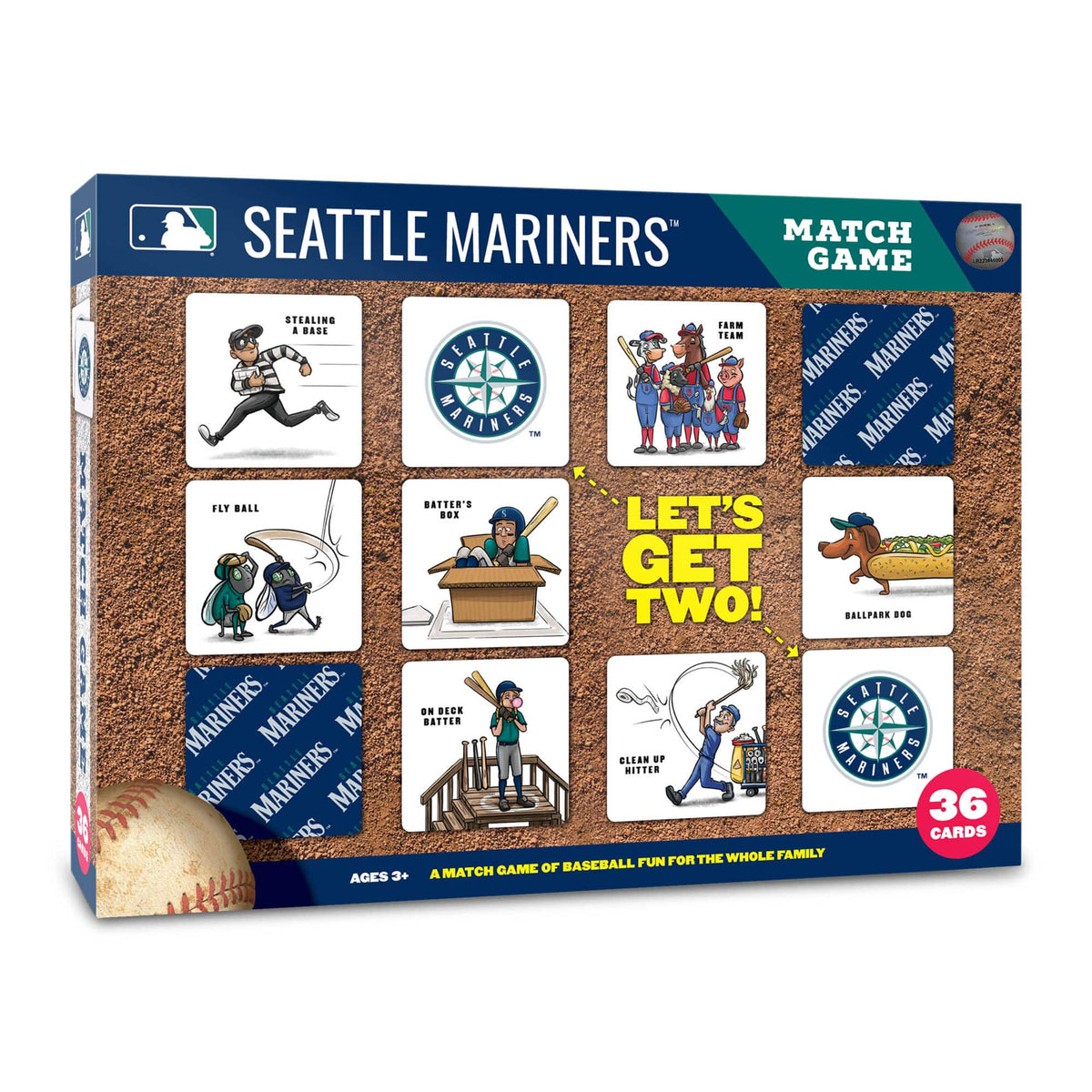 YouTheFan - Seattle Mariners Licensed Memory Match Game - Multicolor