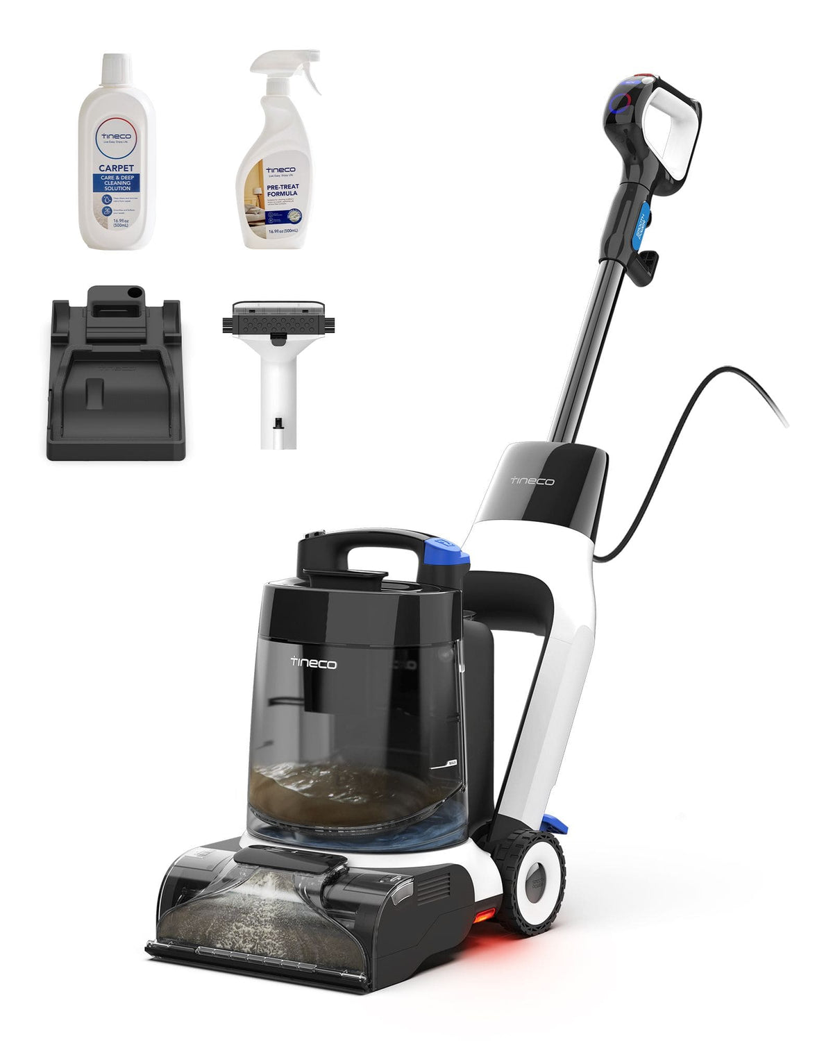 Tineco - Carpet One Cruiser Smart Carpet Cleaner with 130W Suction and FlashDry Heated Drying - White