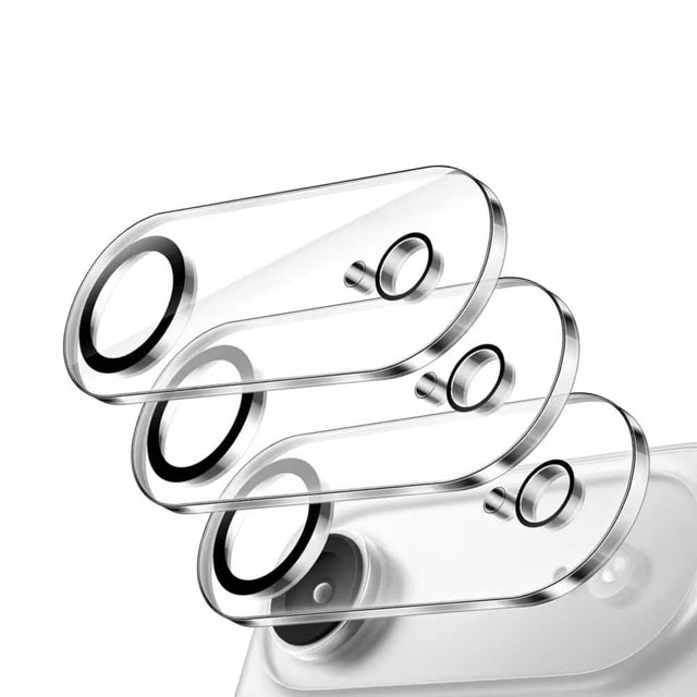 Front. Qixxronics - 3PCS Qixxronics for iPhone Air Camera Lens Protector Tempered Glass Clear Compatible with iPhone Air [3-Pack] - Clear.