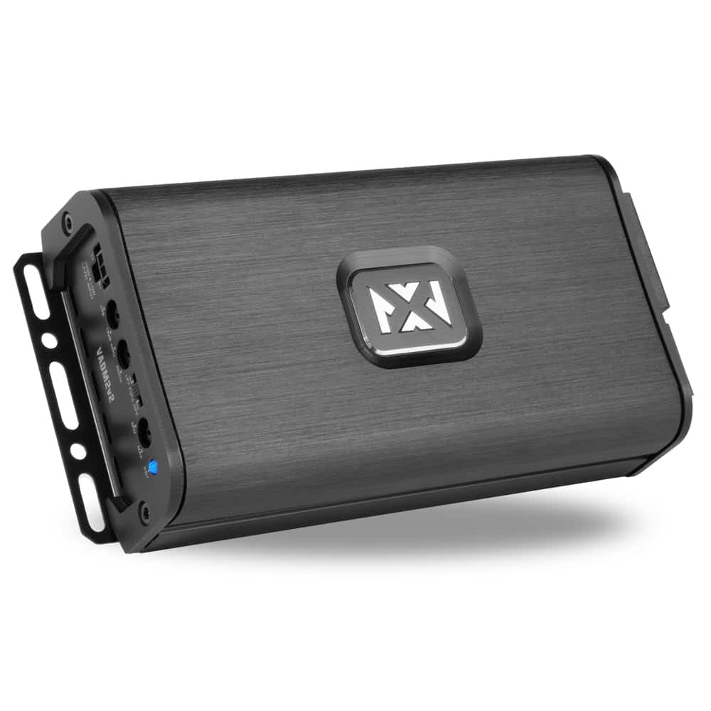 NVX - VADM2 v2 2-Channel Class D Amplifier 1200W Peak, 600W RMS, 2/4-ohm Stable, for Car/Truck/Marine/UTV/Motorcycle