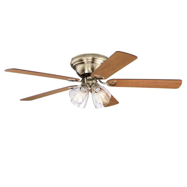 Front. Westinghouse - Westinghouse 52 in. Antique Brass Brown LED Indoor Ceiling Fan - Brown.