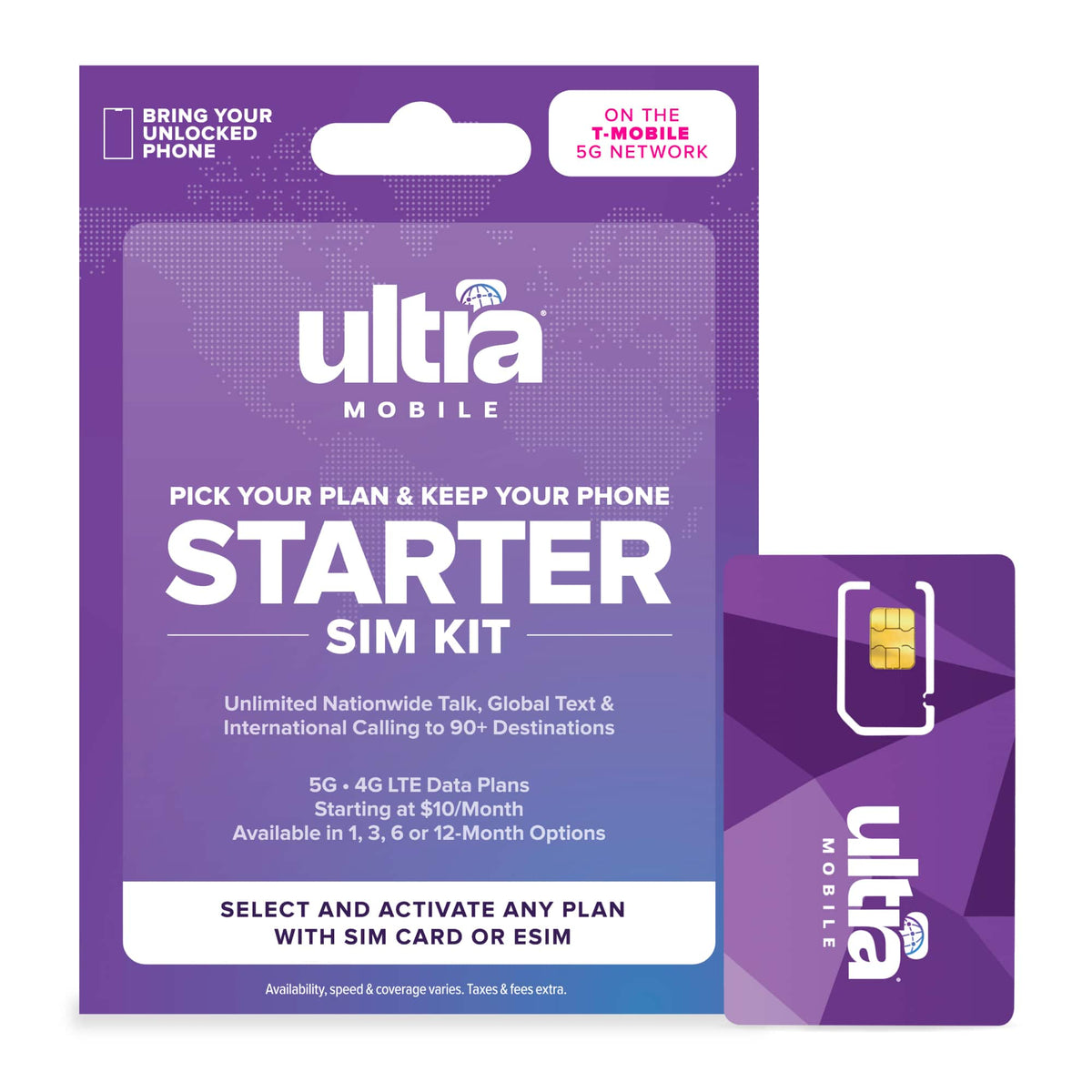 Ultra Mobile - Starter SIM Kit - Purple